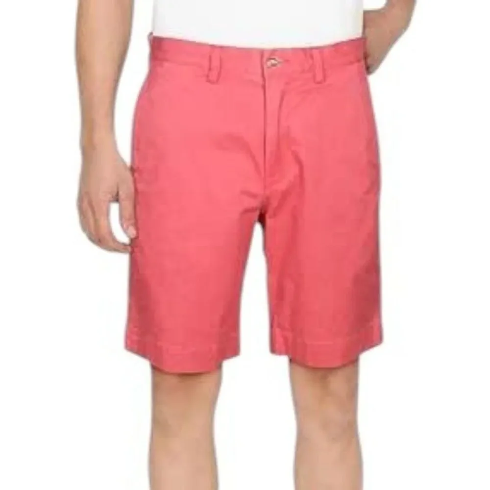 POLO Ralph Lauren Men's Relaxed Fit Chino Shorts Nantucket RED Blue Pony Sz 33